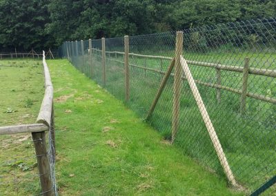 Farm land wire fencing example