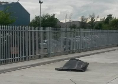 Metal commercial fencing