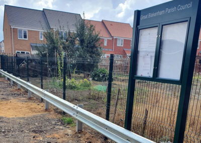 Metal council fencing