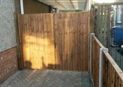 Wooden side gate