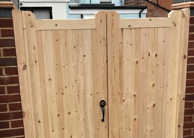 Residential wooden gate