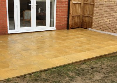 Residential patio installation example