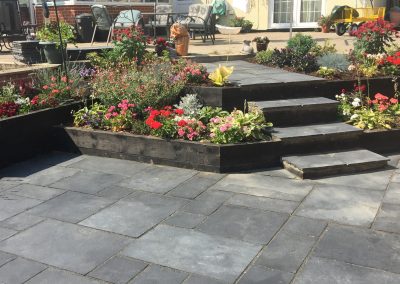 Slate patio in Suffolk