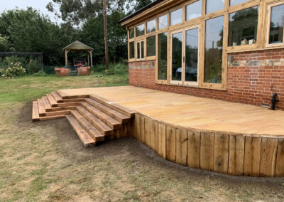 complex wooden decking solution