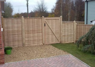 Wicker garden fencing
