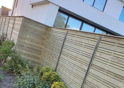 Wooden fencing for new homes